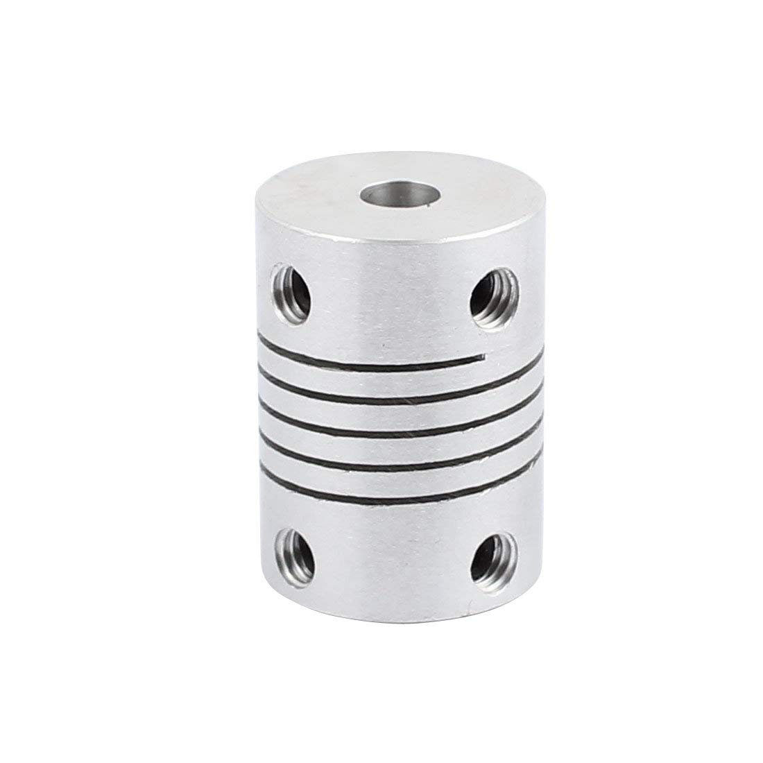 5mm to 6mm Shaft Coupling 25mm Length 18mm Diameter Stepper Motor Coupler Aluminum Alloy Joint Connector for 3D Printer CNC Machine DIY Encoder(Pack of 2