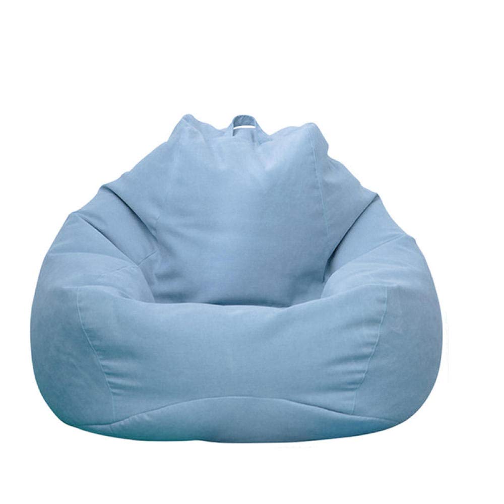 ZXTDDClassic Sofa Cover Bean Bag Chair Unfilled Sofa Cover Soft Lazy Puff Sofa Lazy Bean Bag Home Ornaments-Light Blue_70Cmx80Cm