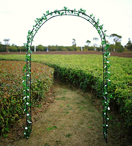 1. Go Steel Garden Arch, 7'2'' High X 4'5'' Wide, Garden Arbor For Various Climbing Plant, Outdoor Garden Lawn Backyard #TOP2