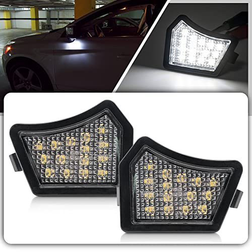 LED Side Mirror Puddle Lights For Vol'vo XC90 S40 V50 C30 C70 S60 V60 S80 V70 Mirror Puddle Light Led Under Side Mirror Lamp For Jaguar XE-Type XF XFR XJ-Type XK