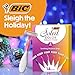 BIC Soleil 3 Colors Women's Disposable with 3 Blade Razors, Aloe Vera and Vitamin E Lubricating Strip for Enhanced Glide, 14-Pack, Stocking Stuffers for Women