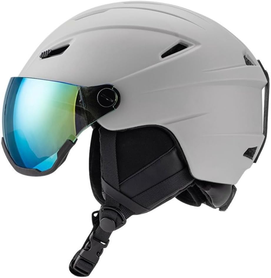 統合されたスキーヘルメット男性と女性のスノーボードヘルメット、取り外し可能なバイザーゴーグル付き