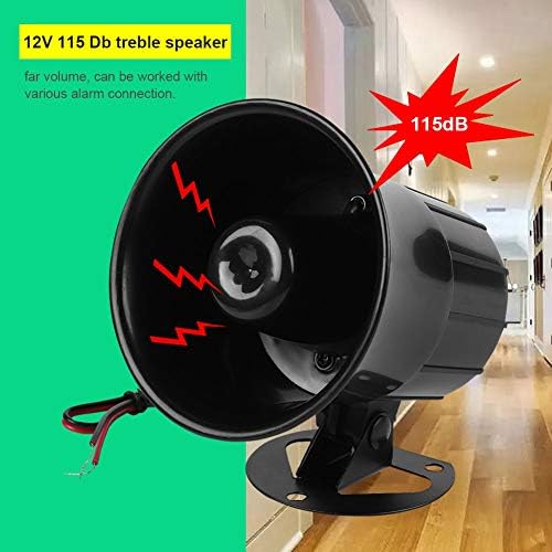 DC 12V Wired Alarm Loud Horn Siren for Home Security Protection System Indoor/Outdoor fireproof 115dB
