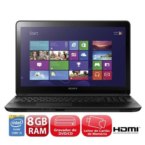 SONY VAIO SVF153B1GN 750GB/4GB/office Laptop Sony VAIO Core i5