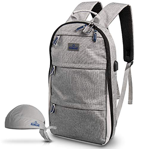 BOOBIKCHEF Chef Knife Bag Sling Backpack Padded Pockets for Knives Kitchen Utensils Tablet