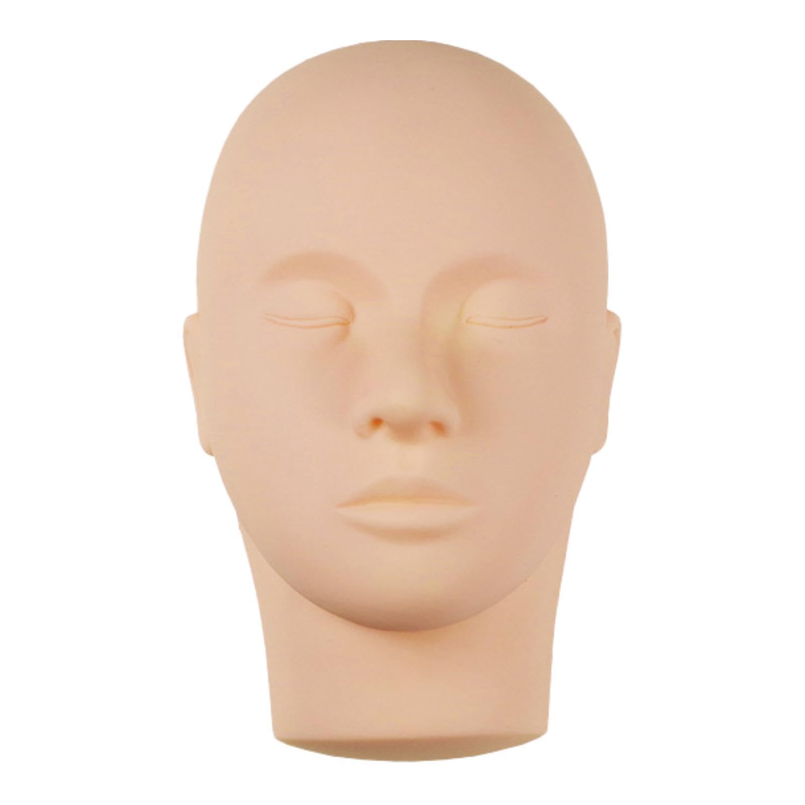 ujeavette lash mannequin head soft touch model head model for makeup grafting beginner