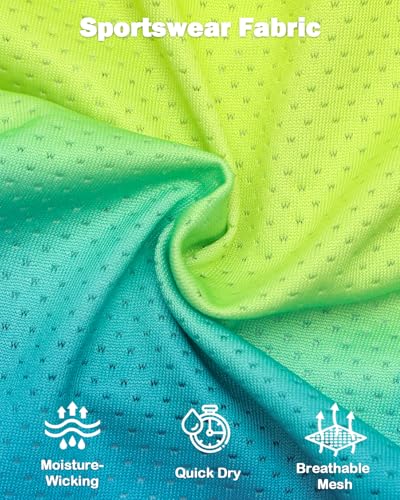 Image of CuteBone Ombre Dog Tank Top for Small Dogs, Cats - Tropical Summer Pet Vest - Breathable Ice Silk Cooling Shirt - Sun Protection, Photo, Casual Play, Walks
