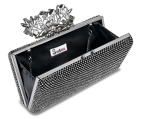Sumnn Evening Handbags Sparkly Party Bags Wedding Guest Clutch Purses for Women Formal
