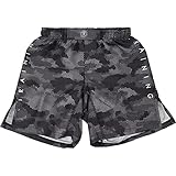 Hardcore Training Kids Shorts Hexagon Camo Kurze Hose Kinder Boxen Fitness BJJ Kickboxing Workout Muay Thai (8 Years, 8_Years)