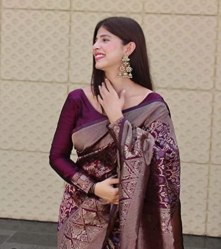 Image of Flosive Women's Banarasi Silk Saree