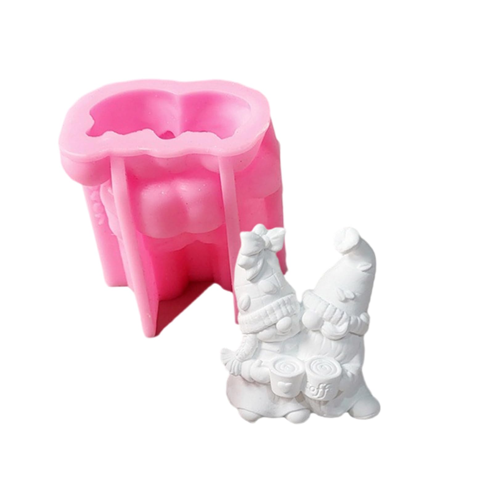 NEWFT Silicone Mold for Handmade Gnomes Candle Making Aromatherapys Decorations Mould Practical Handmade Craft Supplies