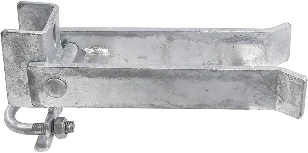 Chain Link Fence Lock Double Gate Latch for 1-5/8" or 2" Frame - Commercial Strong Arm Double Gate Latchs for Metal Gates