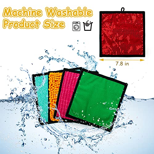 16 Set Sensory Mini Mats Assorted Textured Sensory Floor Tiles - Sensory Walls, Early Sensory Exercise Sensory Mats Sensory Toys for Autistic Children Kids Baby Toddler Fidgeting Activity