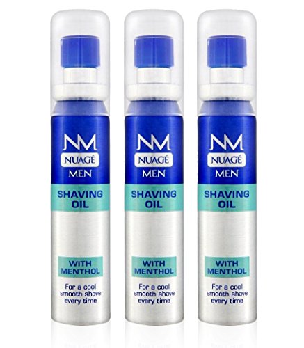 Price comparison product image Nuage MEN Shaving Oil Menthol Pre Shave with Pump 20ml (3 Pack)