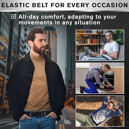 TECEUM Tactical Belt – Black B4 XL – Heavy-Duty Military, Work, Hiking,Rigger, Utility, EDC Men’s Belts – Quick-Release – Nylon Web3