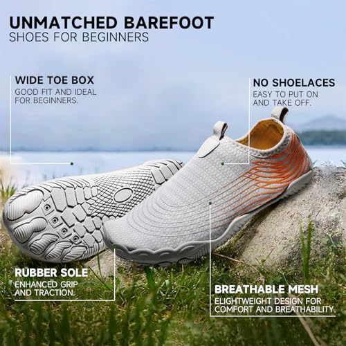 Image of Hiking Barefoot Shoes Womens Footwear,2025 New Barefoot Shoes for Women Mens,Healthy & Non-Slip Barefoot Vitality Shoe Women's Athletic Footwear,Wide Toe Box Water Shoe Swimming Hiking Walking