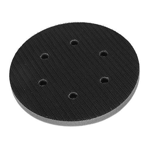 CYTGOUPER 2 Stück Softauflage 150mm Klett, 6 Löcher Schwamm Interface Pad, Weiches Schleifpad Schleiftellerschoner für Schleifteller Exzenterschleifer (6 Löcher)