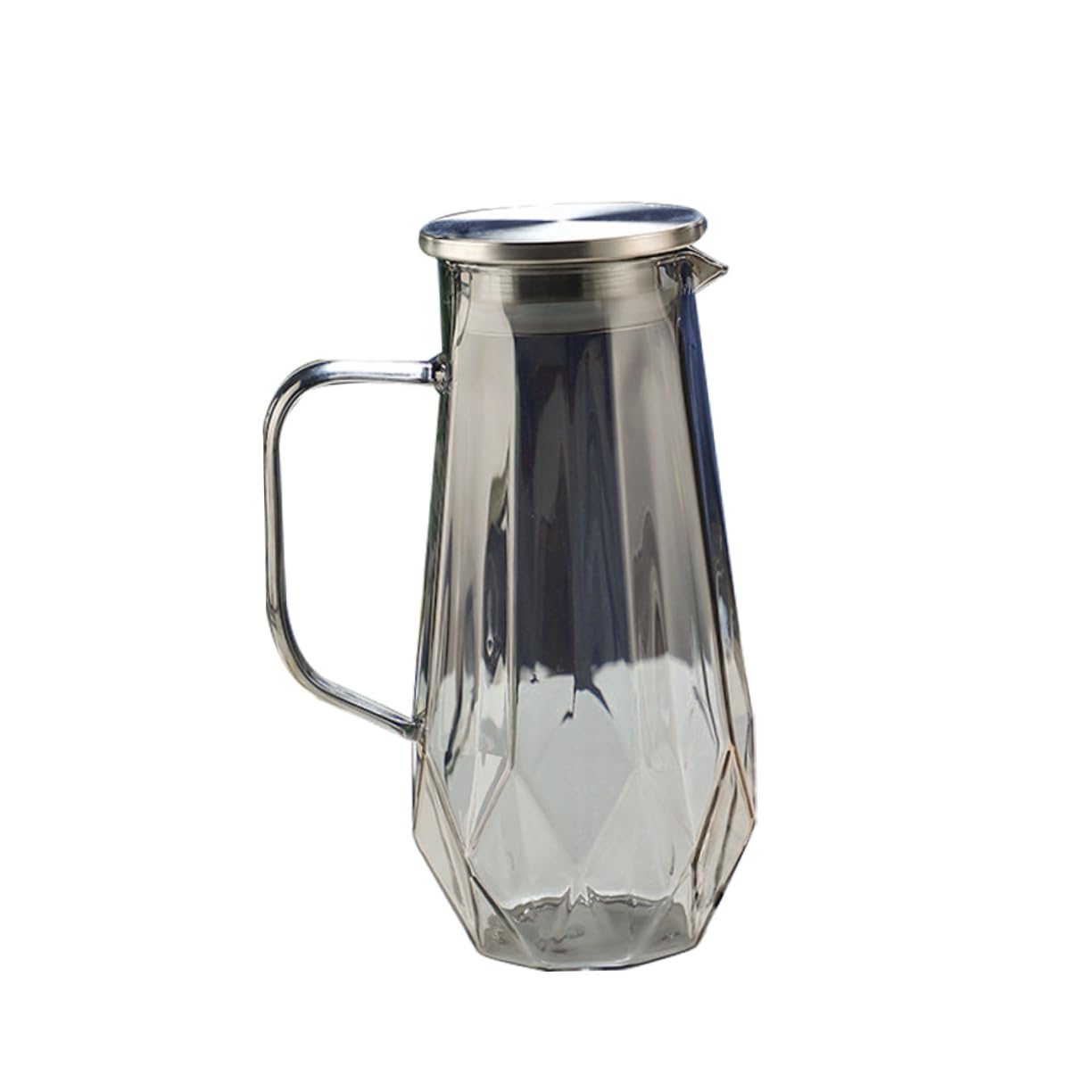 Jarra de Vidrio 1, 8 L para Agua Doméstica de Gran Capacidad | Multiusos, Fácil de Limpiar y Guardar, para Agua Fría y Leche, Estilo Elegante para Fiestas y Barbacoas