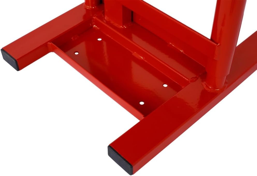Dirt Bike Stand Lift, Portable Adjustable Motorcycle Jack Stand, Steel Construction, Stable Maintenance Platform, 330LBS Capacity, 2025 Upgrade for Motocross & Mini Bikes (Red)