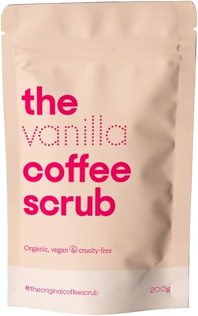 The Coffee Scrub | Naturally Exfoliating | Reduces Cellulite & Redness | 100% Vegan, Organic & Cruelty-Free | Vanilla