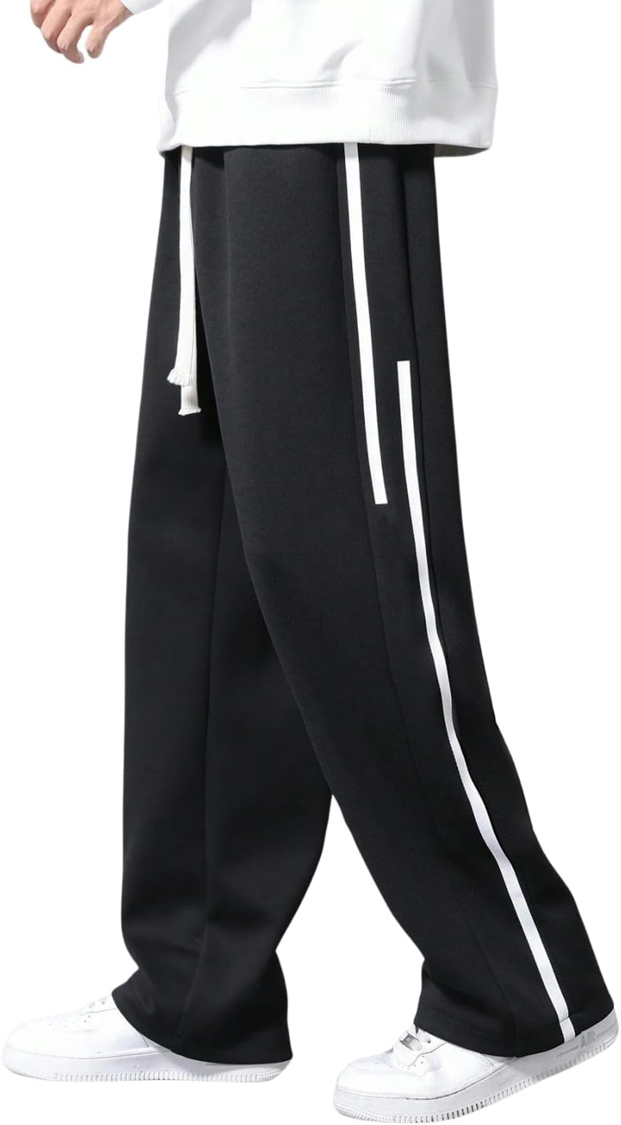 GRECIILOOKS Korean Style Track Pants for Men โ Loose Fit Lycra Cargo Joggers | Trendy Gym & Streetwear Bottoms with Utility Pockets (Available in Plus Size)