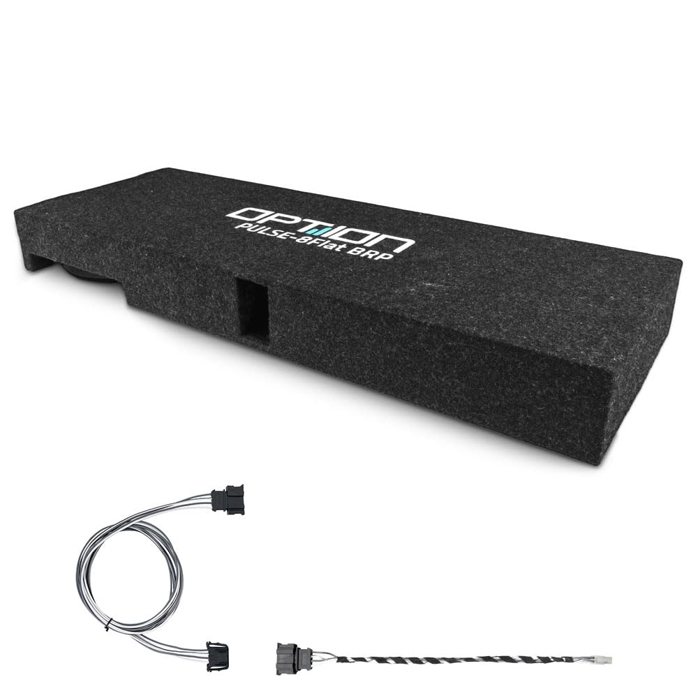 Option Subwoofer kompatybilny z Cupra Born (z fabrycznym systemem dźwiękowym Beats, 1. generacja, przed liftingiem), zestaw subwooferów Plug & Play do półki pośredniej