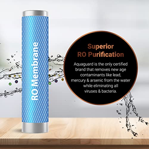Image of Aquaguard Aura High Recovery RO+UV+MTDS|Patented Active Copper & Zinc Booster|Saves up to 75% water|UV e-boiling|Wall or Countertop Installation|Taste Adjuster(MTDS)|7L Storage by Eureka Forbes