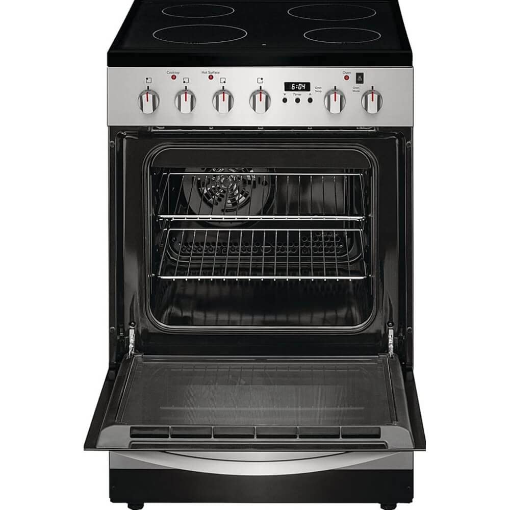 Frigidaire FCFE2425AS 24" Electric Freestanding Range with 4 Burners, Smoothtop Cooktop, Storage Drawer, in Stainless Steel - For Parts Only