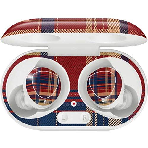 Skinit Decal Audio Skin Compatible with Galaxy Buds+ - Officially Licensed Skinit Originally Designed Red and Blue Plaid Design