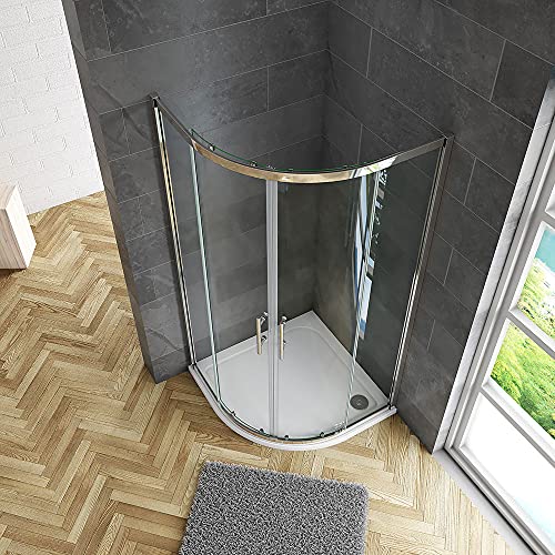 900x900x1850mm Quadrant Shower Enclosure Cubicle 6mm Glass Sliding Door - Image 3