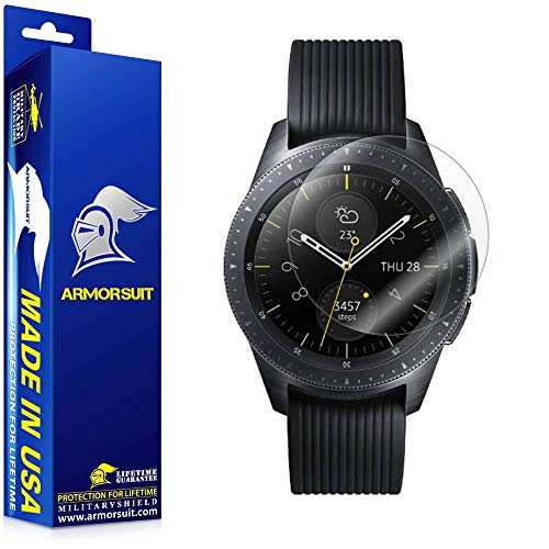 ArmorSuit Galaxy Watch (46mm) Screen Protector(2 Pack) Full Coverage MilitaryShield Screen Protector for Samsung Galaxy Watch (46mm) - HD Clear Anti-Bubble