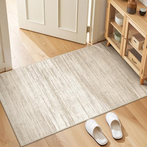 Restydon 2x4 Rug Runners for Hallways Non Slip,Brown