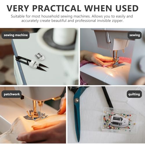 Pie prensatela invisible para máquina de coser 2 sets miniatura 3