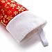 SANNO 6 Pcs 16 inch Red Christmas Stockings, Bulk Gifts Holder Classic Craft Socks Gold Snowflakes with White Cuff Design, 16