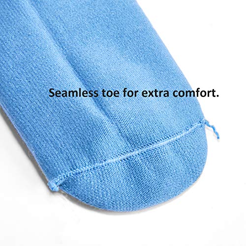 Boys Seamless Toe Socks Cotton Crew Athletic Socks Colorful Quarter Socks4