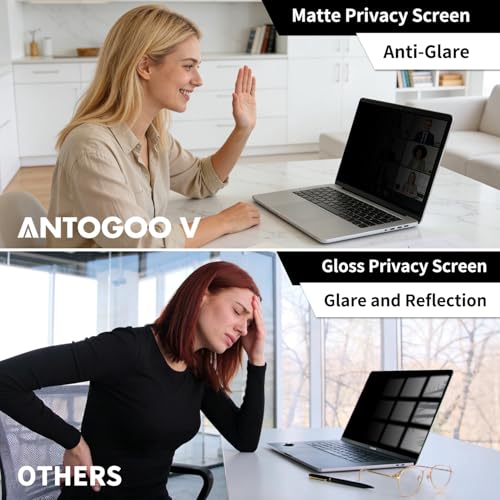 Image of 2-Pack Privacy Screen Protector for MacBook Neo 13-Inch A18 Pro - Matte Laptop Privacy Screen Shield Anti Blue Light Glare Filter for 2026 Mac Neo 13in