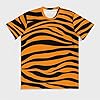 Tiger Orange Stripes T Shirts Men Graphic Tee Tops M #2