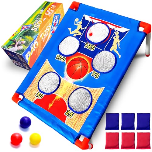 Bean Bag Toss Game for Kids Ages 4-8 - Outdoor Cornhole Toys for 3-8 Year Old Boys & Girls | Fun Family Party Birthday Games for Toddlers Backyard Lawn & Beach Activities