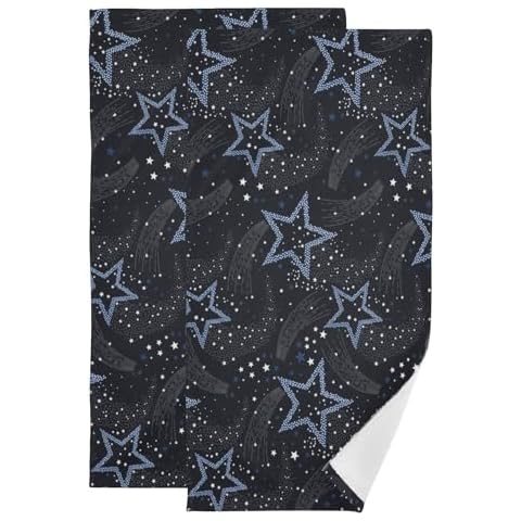 XALOGEER Star Hand Towels Set of 2 Cover