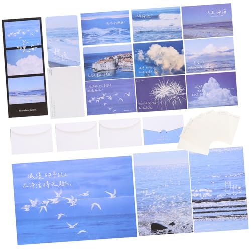 TOGEVAL 1セット 用 封筒と 付 スク プブッ 用 レー ペーパー にな 箋と封筒