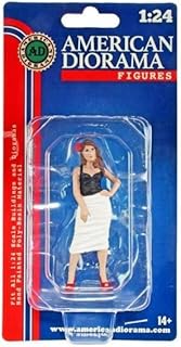 American Diorama Pin-Up Girls - Suzy, Black 76445-1/24 Scale Figurine - Diorama Accessory