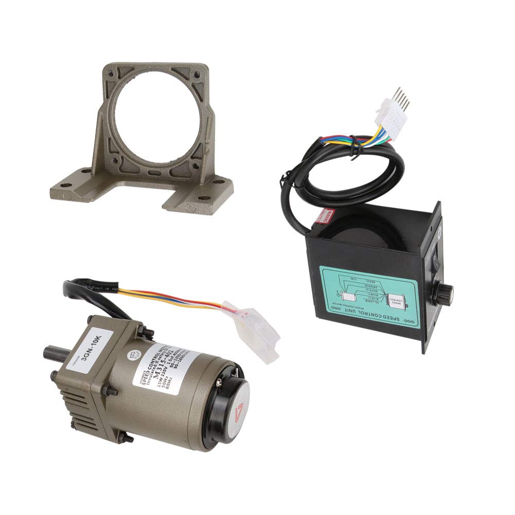 M315 402 220 V 15 W Silnik z przekładnią dwukierunkową ze Wspornikiem Kontrolera Regulacja Prędkości Cewka z Czystej Miedzi Metalowa Przekładnia do Automatyzacji (Współczynnik
