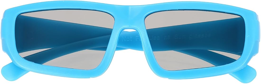 uxcell Polarized 3D Glasses Passive Circular 3D Glasses for Anaglyph Movie Cinema Game TV Photo Projector Blue