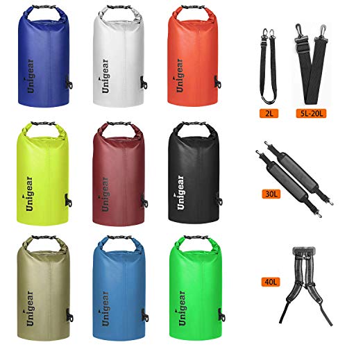 Image of Unigear Floating Waterproof Dry Bag for Kayaking, 2L /5L /10L /20L /30L /40L | Lightweight Gear Storage, Waterproof Phone Case Included, For Boating, Fishing, Swimming, Camping, Beach And Paddle Boarding