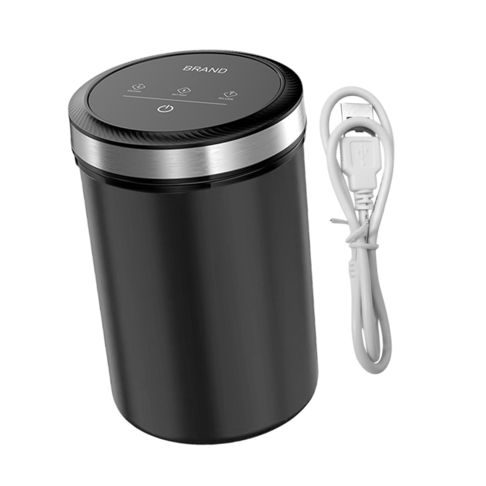 Colcolo Automatischer Vakuum-Kaffeebehälter, Vakuum-Lebensmittelaufbewahrungsbehälter, Kaffeebehälter aus Glas für Snacks, Kaffeebohnen, Trockenfutter, Zucker, Schwarz