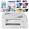 Brother SP-1 Sublimation Printer Starter Bundle with Full Ink Set, 160 Sublimation Transfer Sheets, 50 Blanks, Tape and More
