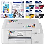 Brother SP-1 Sublimation Printer with Full CMYK 47ml Ink Set, 10 Dye-Sublimation Transfer Sheets & Artspira Design Software