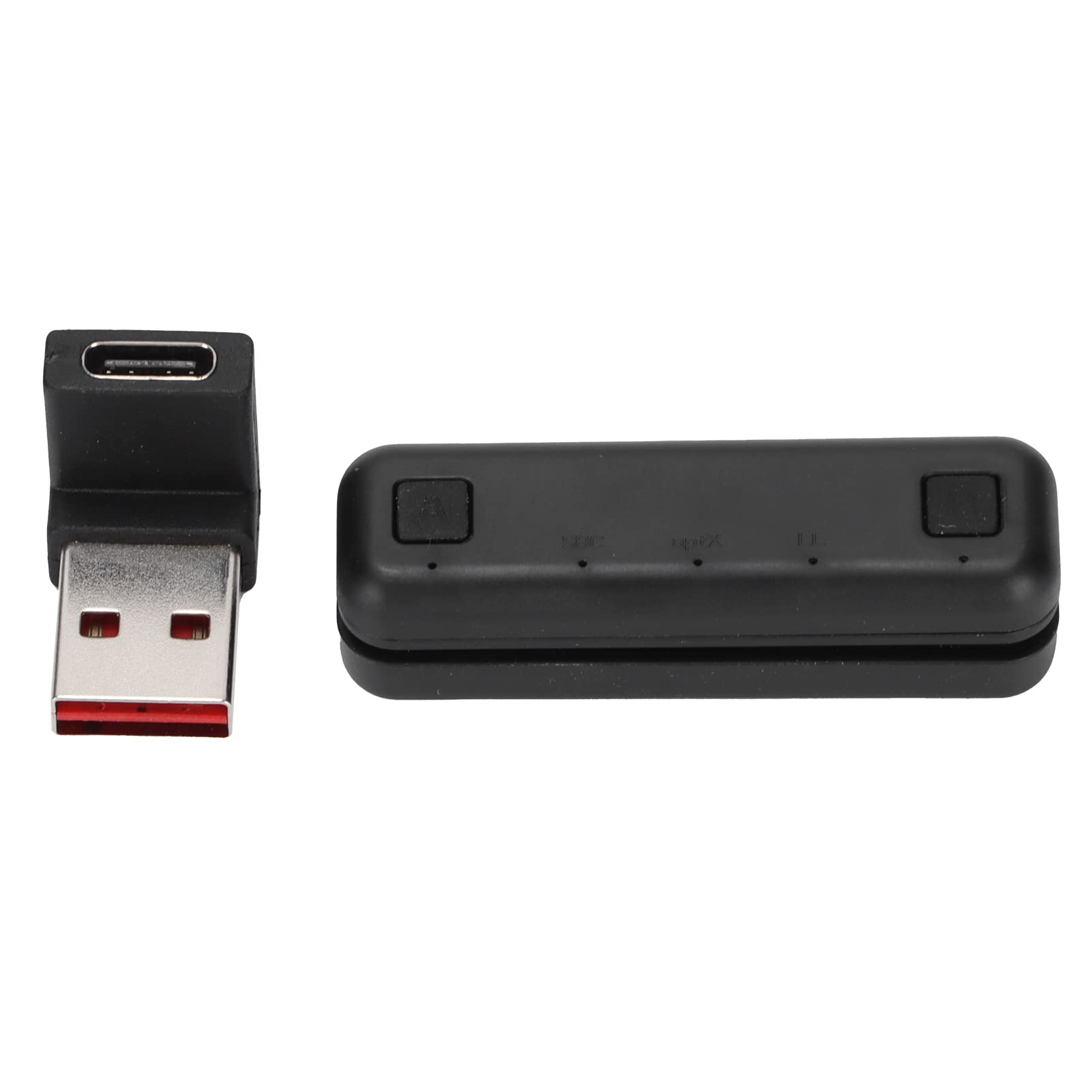 Adaptateur Bluetooth émetteur sans fil à faible latence pour PC, double flux Bluetooth 5.0, design compact, noir