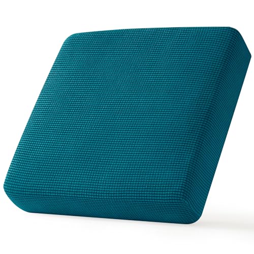 Image of CHUN YI Stretch Chair Couch Cushion Cover for Armchair, Individual Sofa Seat Cushion Covers for Chairs, Slipcover Replacement with Spandex Jacquard Fabric(Small,Teal)