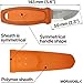 Morakniv Eldris Stainless Steel Pocket-Size Fixed-Blade Knife with Sheath and Fire Starter, 2.3 Inch